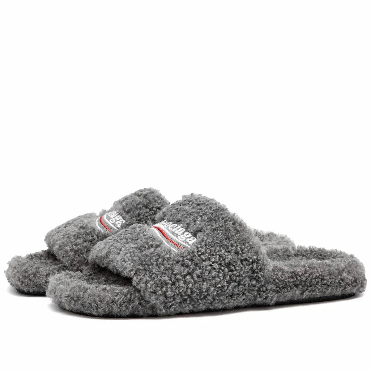 Balenciaga Fur Slides