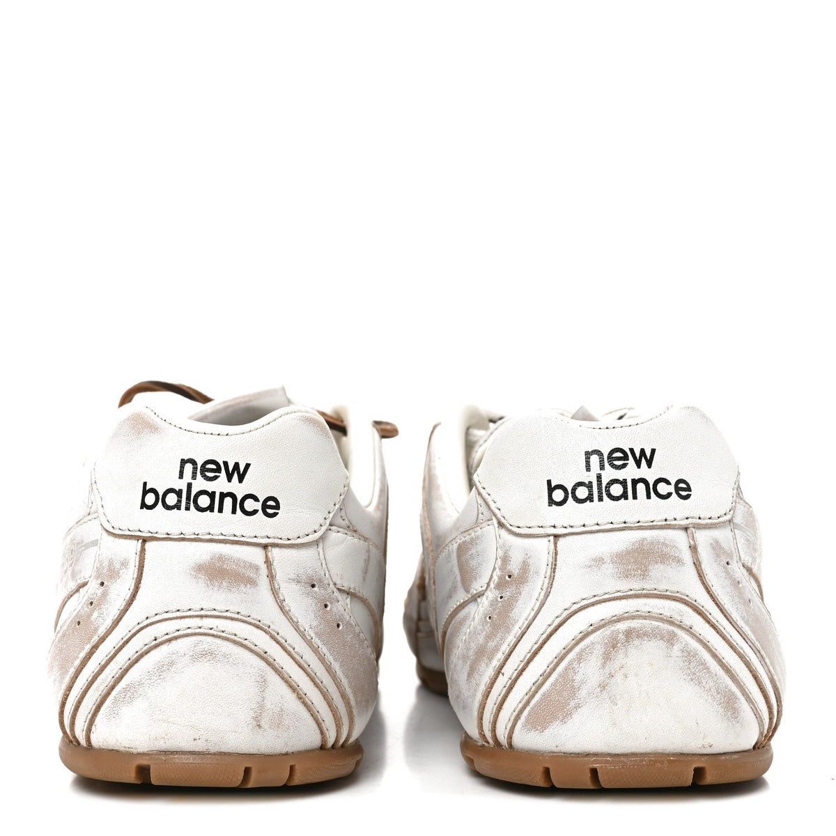 X NEW BALANCE Bleached Calfskin 530 SL SneakersWhite