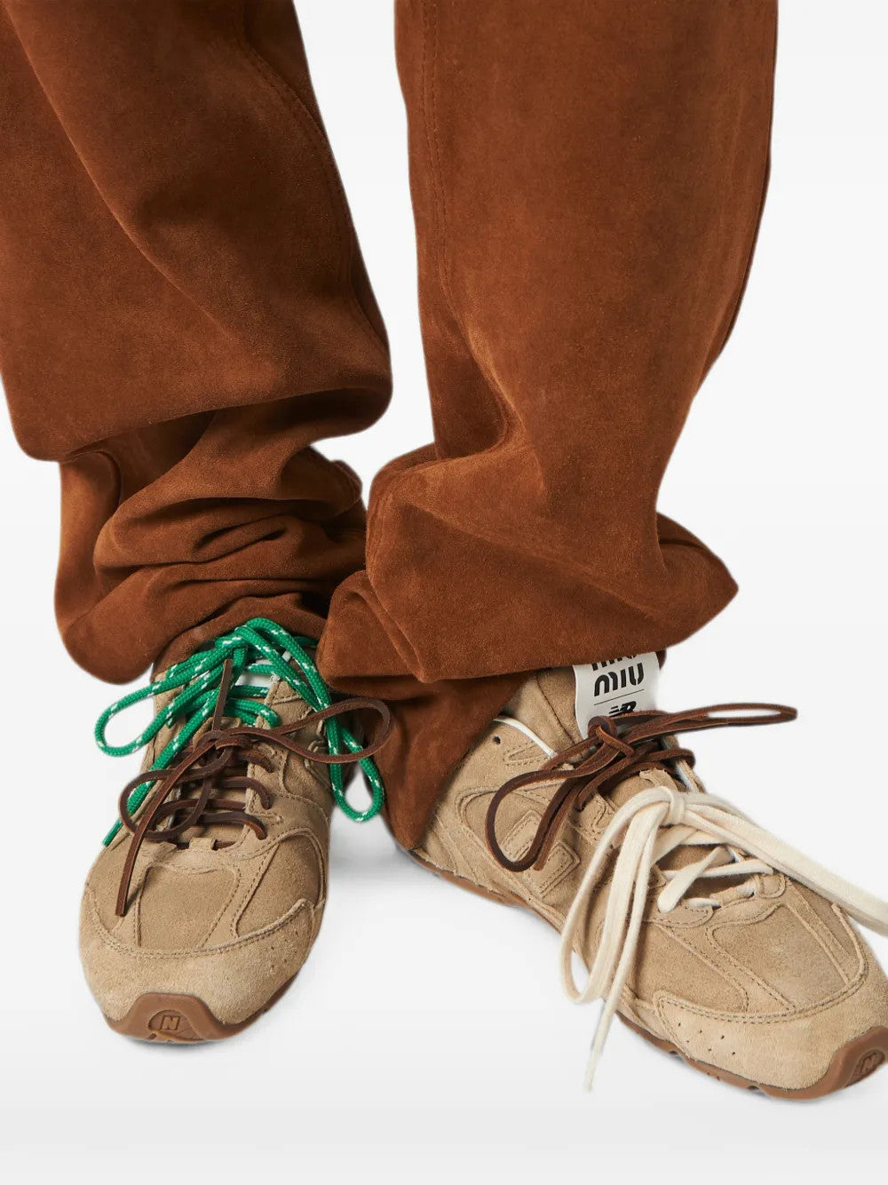 MIU MIU X NEW BALANCE - Women 530 SL Suede Sneakers