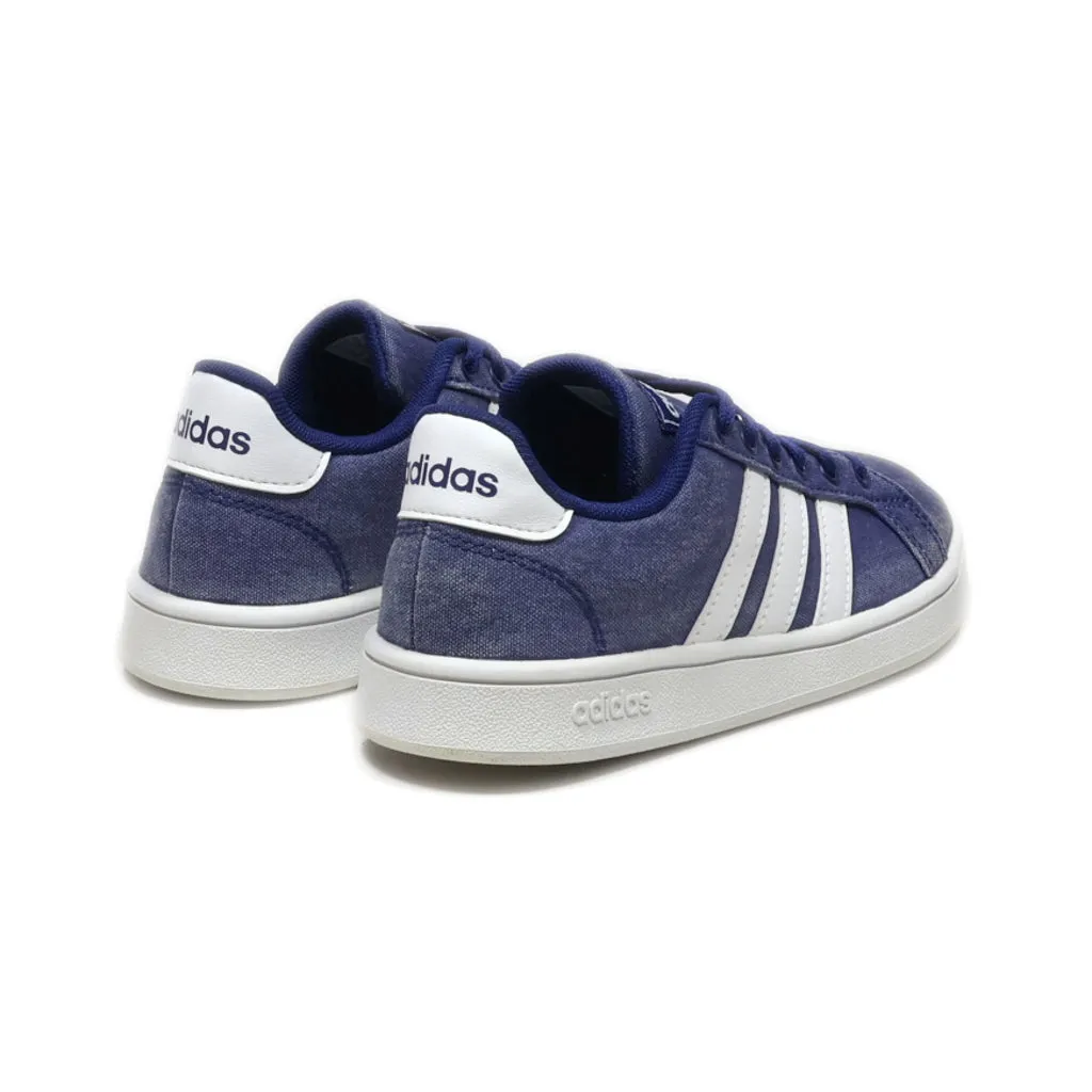 Adidas Neo Grand Court K Sneakers Fabric Blue Colour For Kids