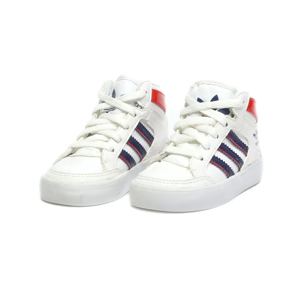 Adidas Rivalry Hi Sneakers Leather White Colour For Kids