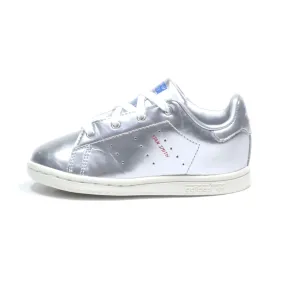 Adidas Stan Smith Sneakers Leather Silver Colour For Kids