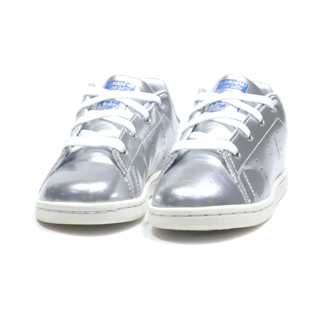 Adidas Stan Smith Sneakers Leather Silver Colour For Kids