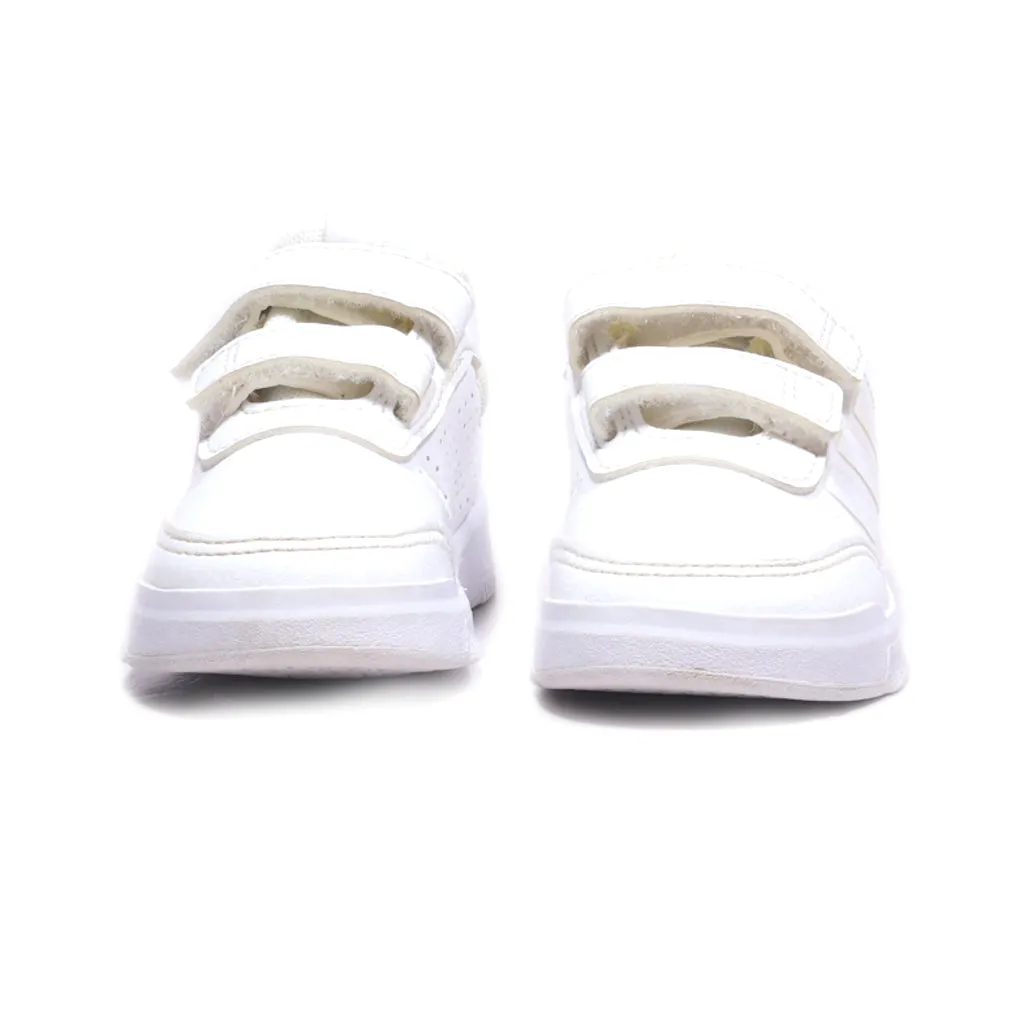 Adidas Tensaur Sneakers Leather White Colour For Kids