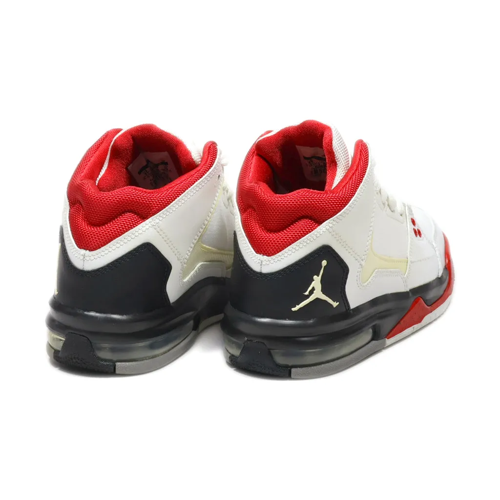 Air Jordan Flight Sneakers Leather White Colour For Kids