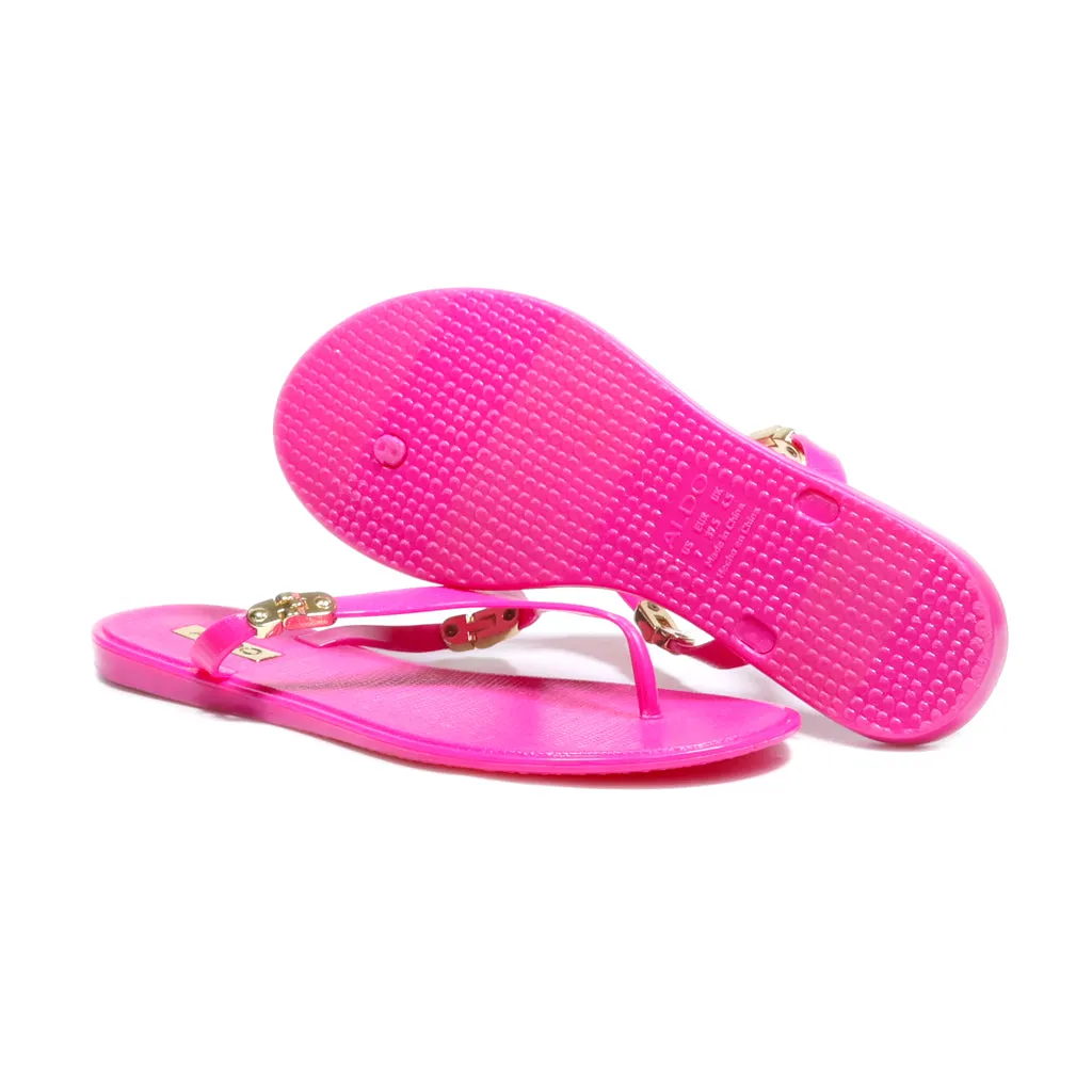 Aldo Flat Sandals Eva Pink Colour For Women