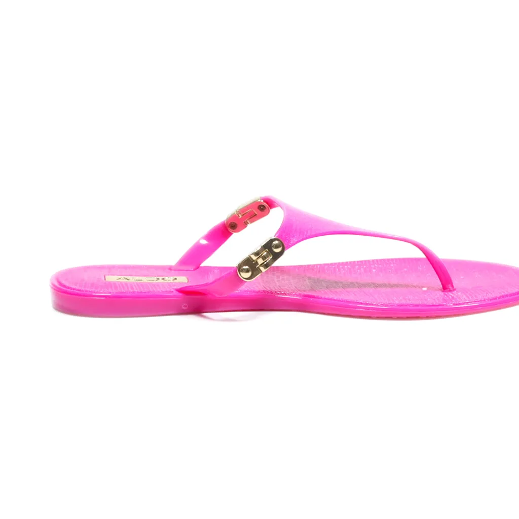 Aldo Flat Sandals Eva Pink Colour For Women