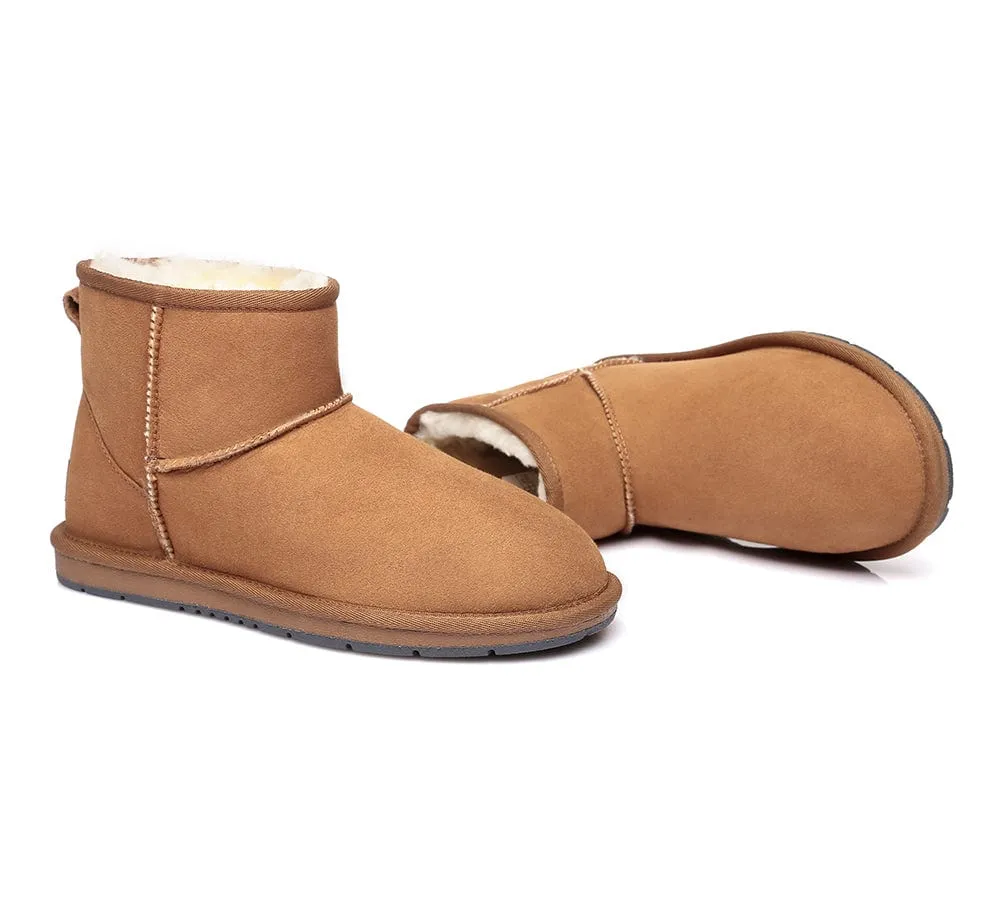 Australian Genuine Sheepskin Unisex Mini Classic Suede Boots