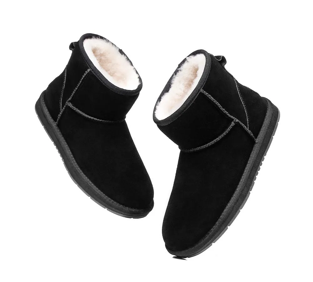 Australian Genuine Sheepskin Unisex Mini Classic Suede Boots