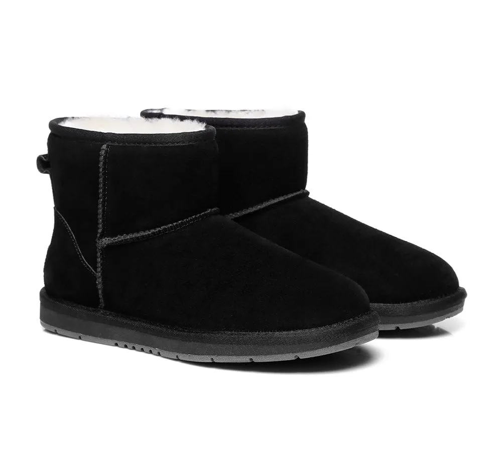 Australian Genuine Sheepskin Unisex Mini Classic Suede Boots