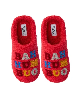 Bah Hum Bug Holiday Slipper