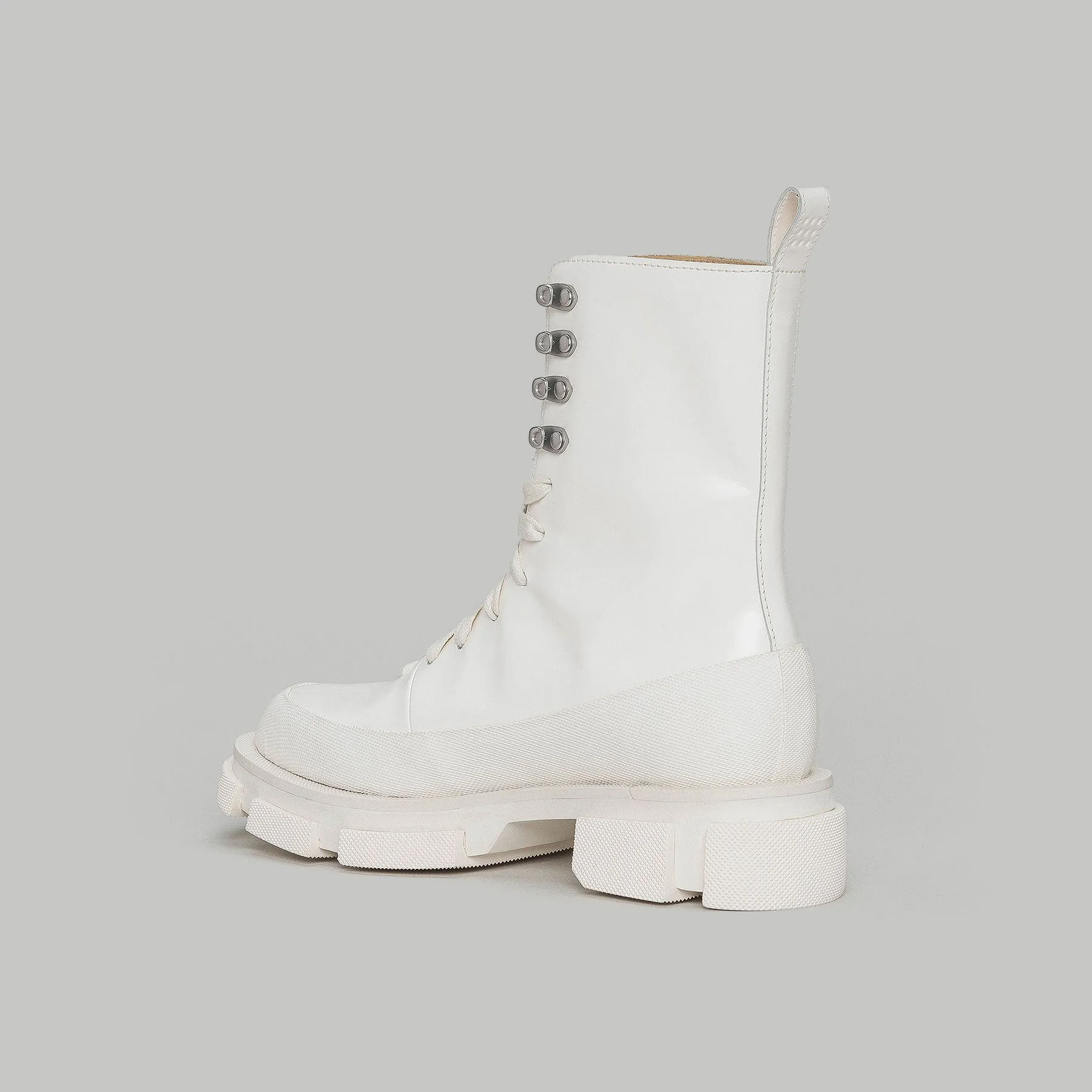 both - GAO HIGH BOOTS-SPAZZOLATO WHITE