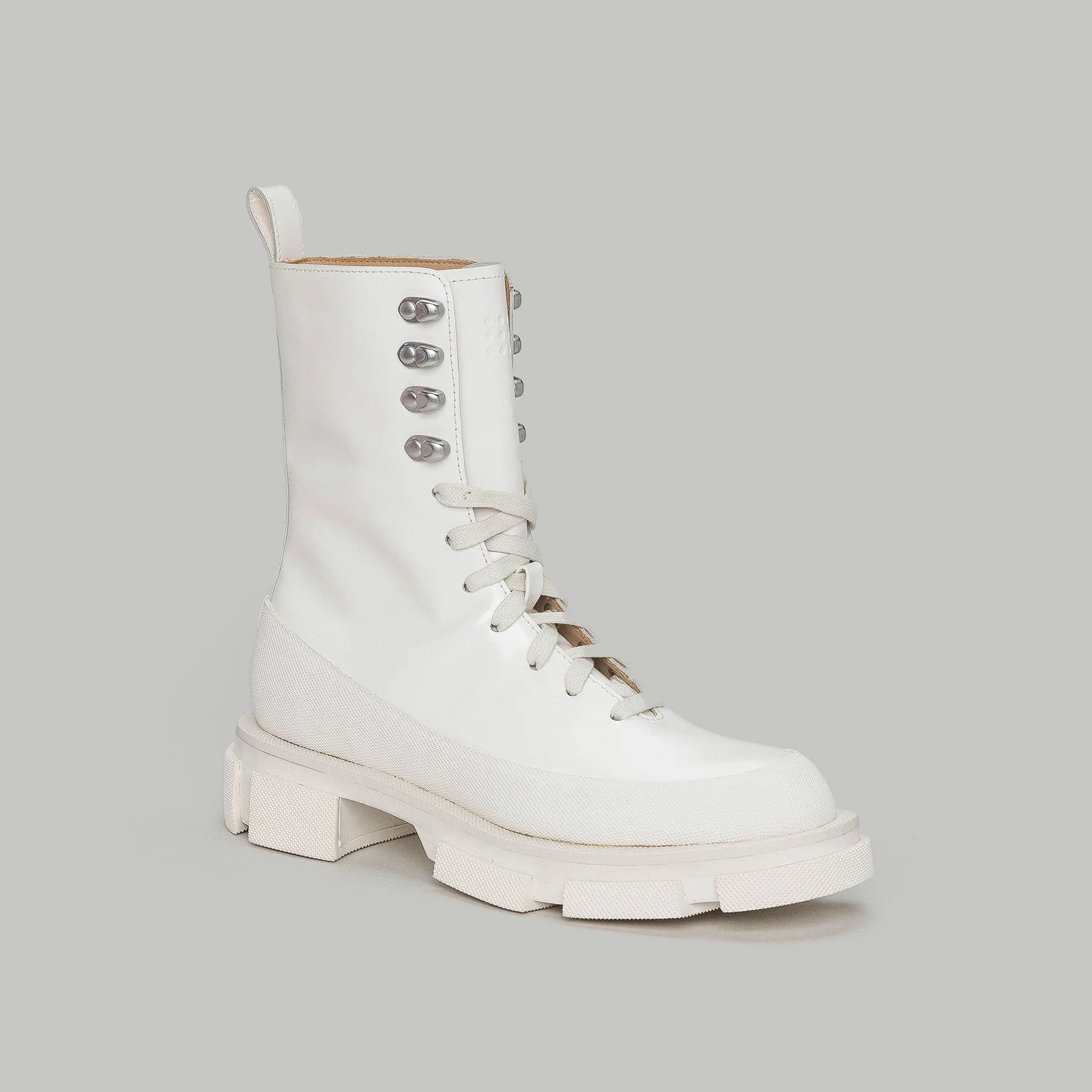 both - GAO HIGH BOOTS-SPAZZOLATO WHITE