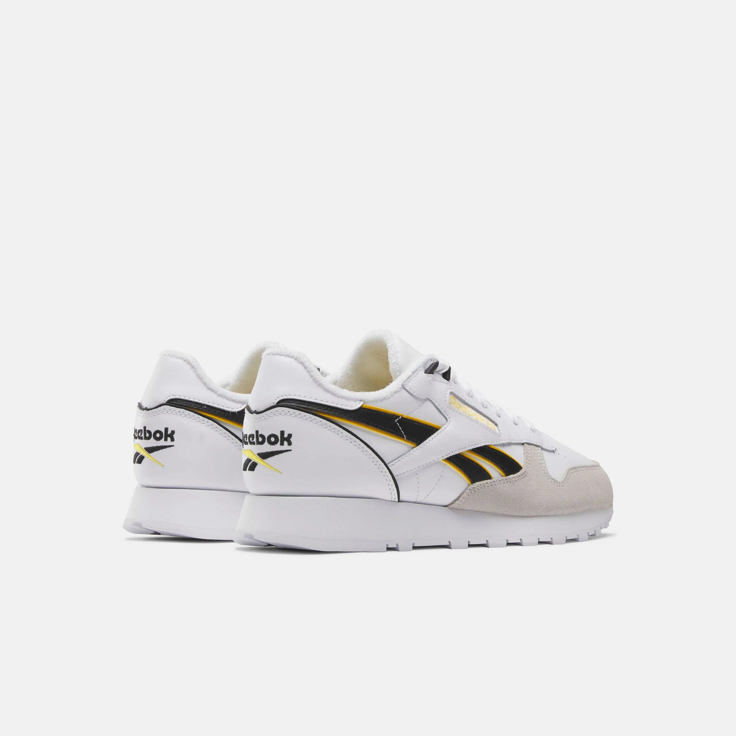 Classic Leather White/Black/Always Yellow