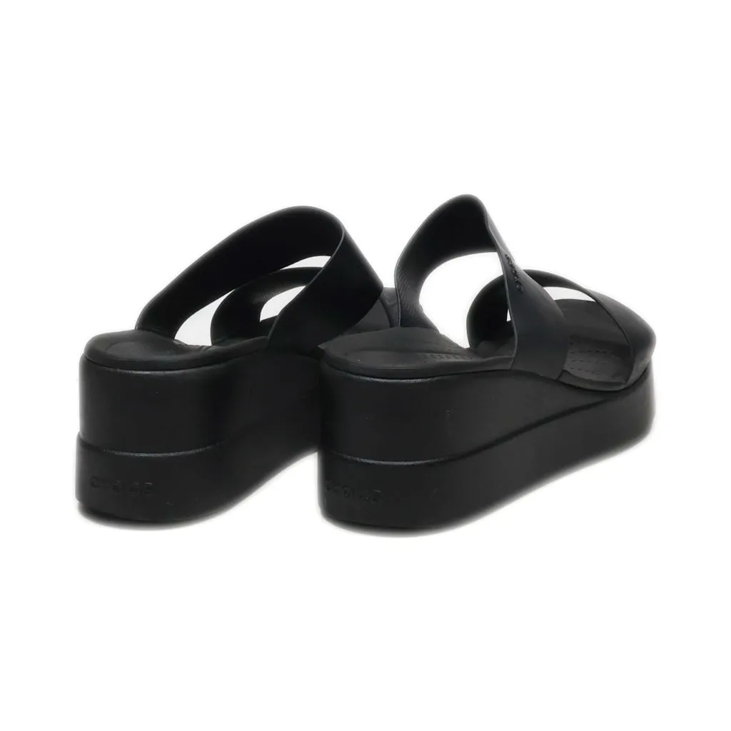 Crocs Brooklyn Mid Wedge Sandals Eva Black Colour For Women