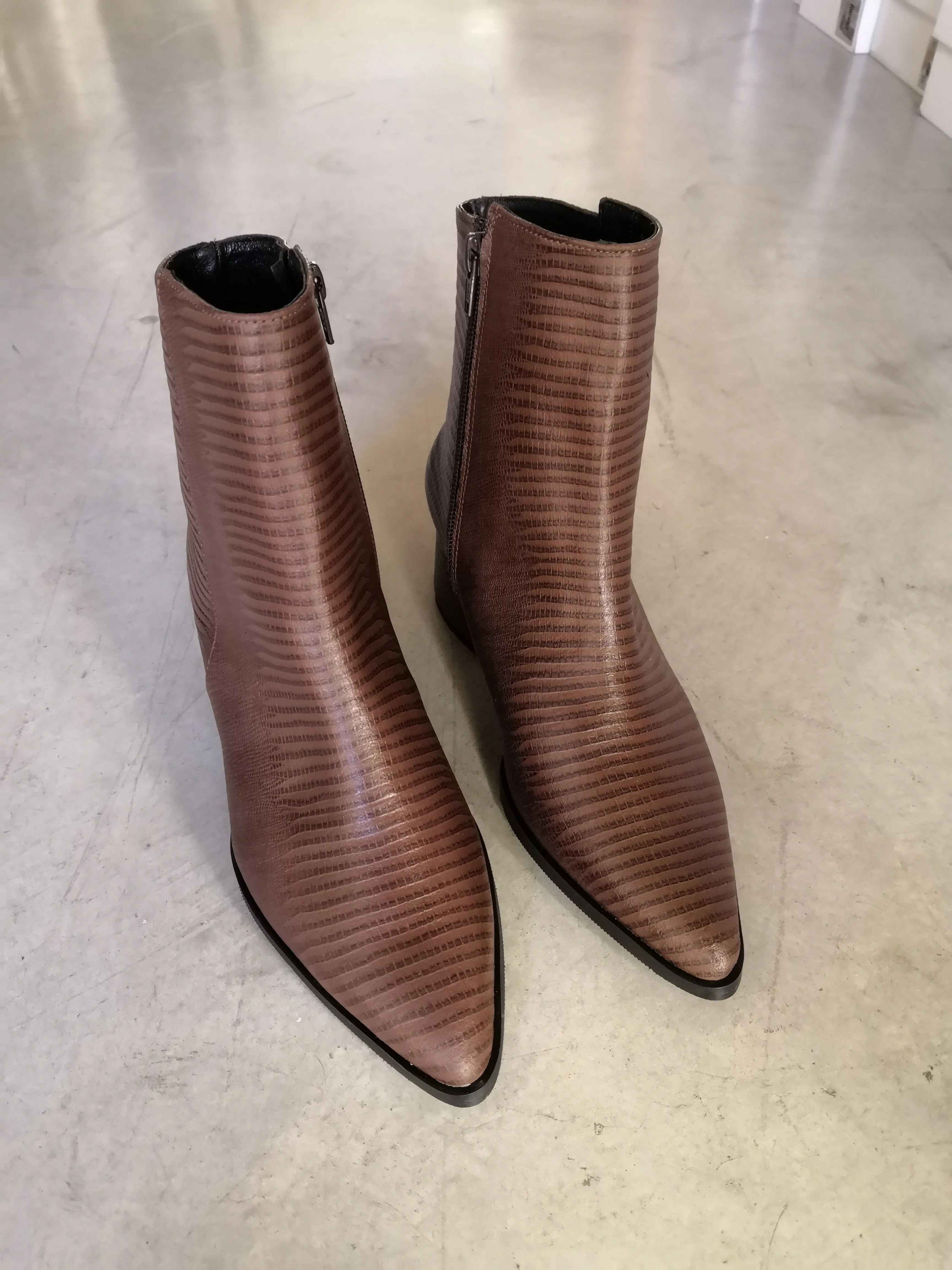 Dark Brown Heeled Boots