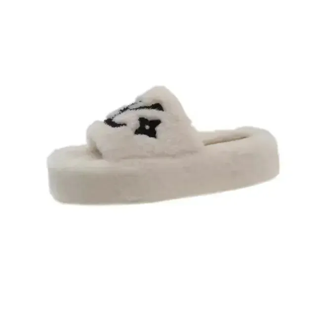 Designer Monogram Plushed Out Slippers