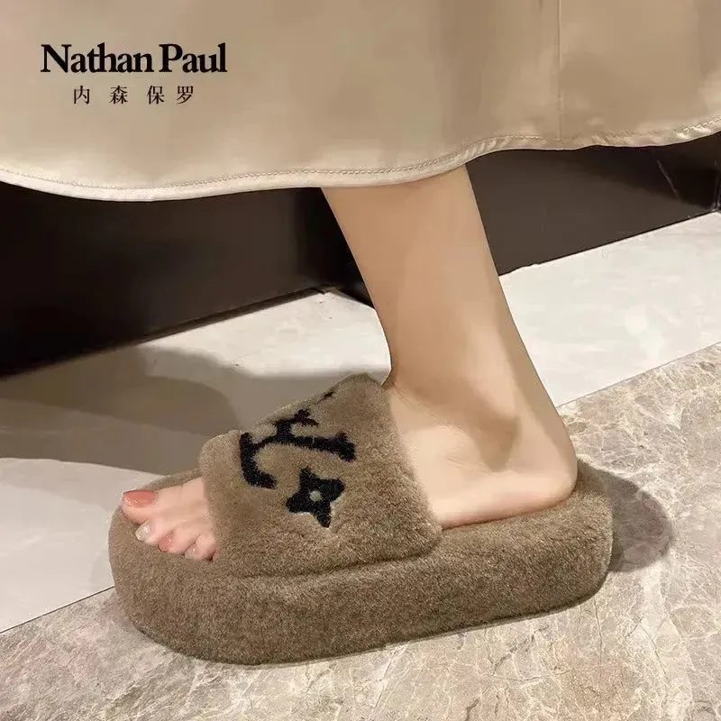 Designer Monogram Plushed Out Slippers