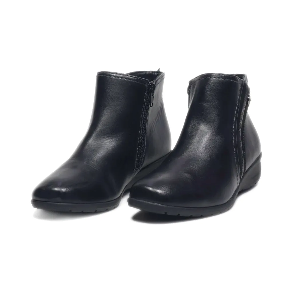 Easy Street Ankle Boots Leather Black Colour For Kids