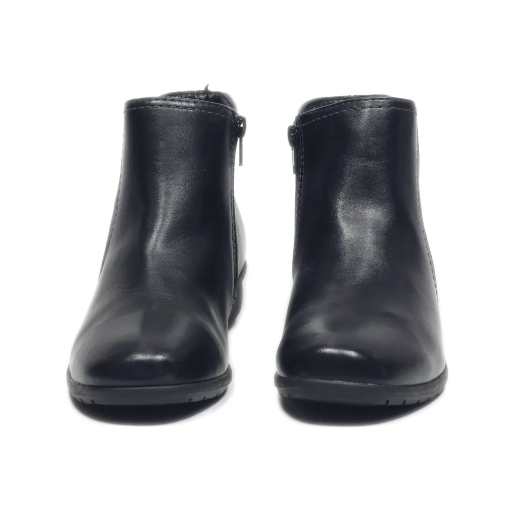 Easy Street Ankle Boots Leather Black Colour For Kids