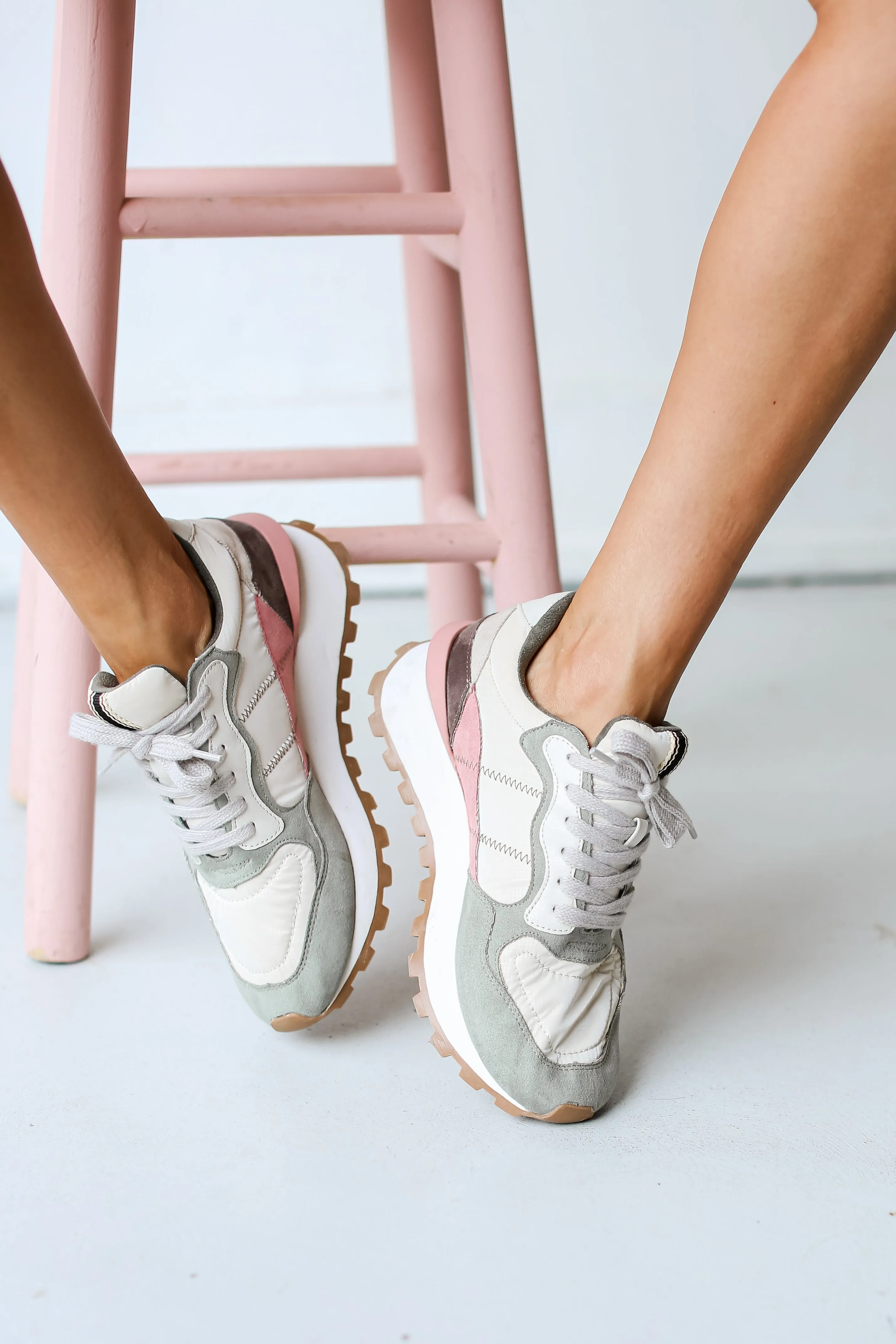 FINAL SALE - Phoebe Color Block Sneakers