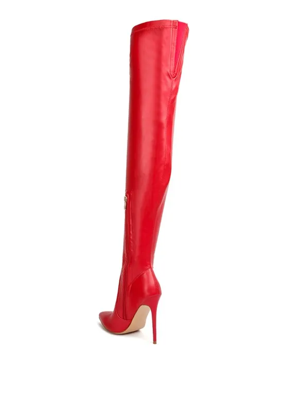 Gush Over Knee High Heel Boots