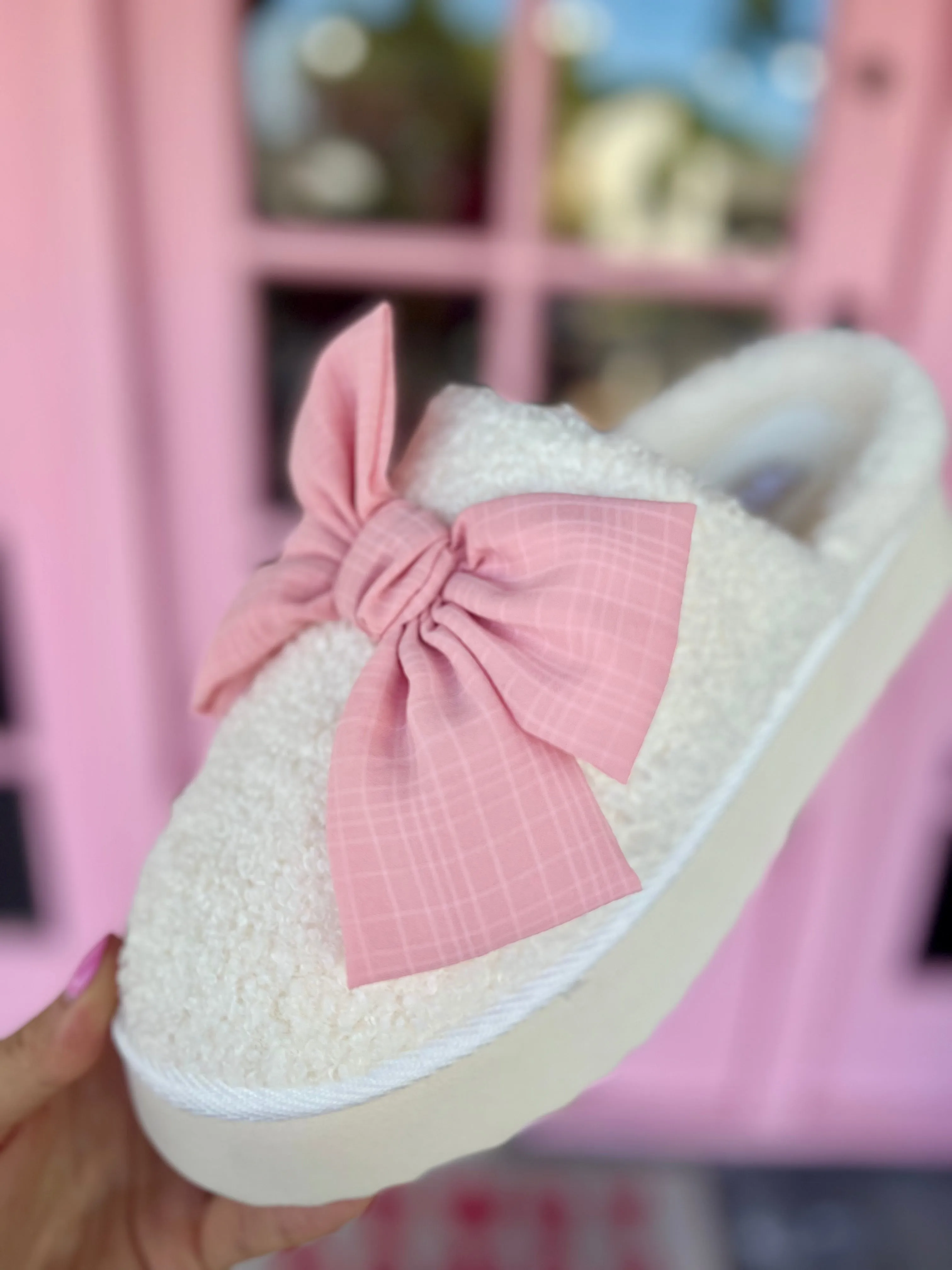 Imani Bow Slippers - Blush [MIA]