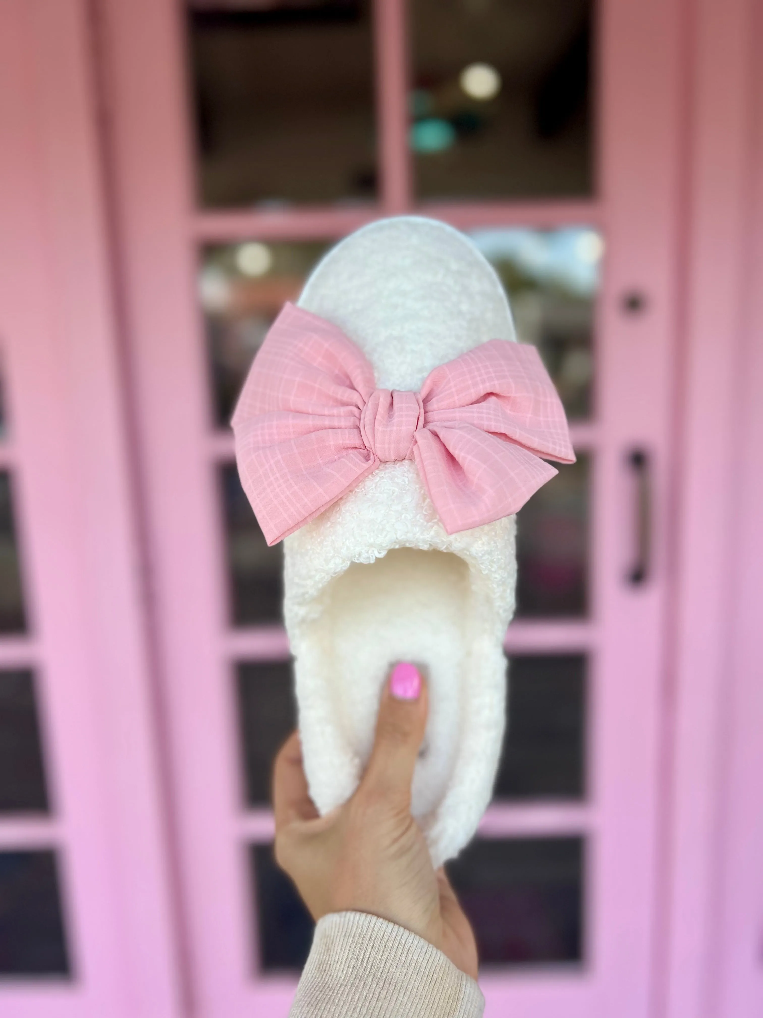 Imani Bow Slippers - Blush [MIA]