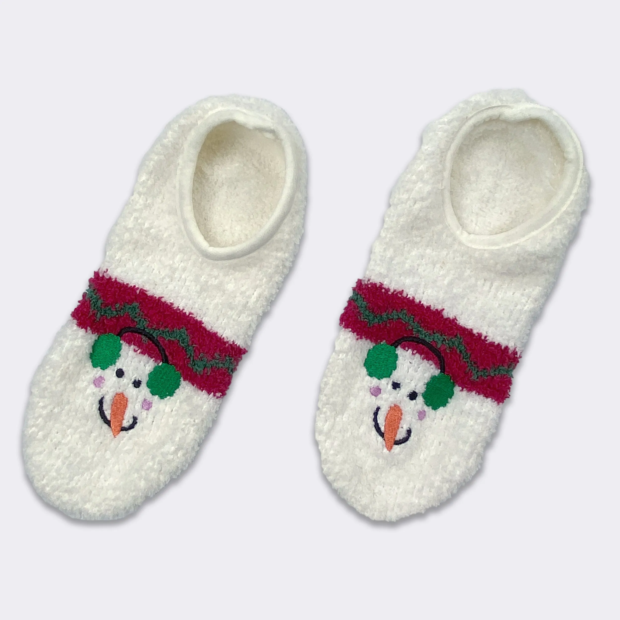 Ladies Snowman Cozy Slippers