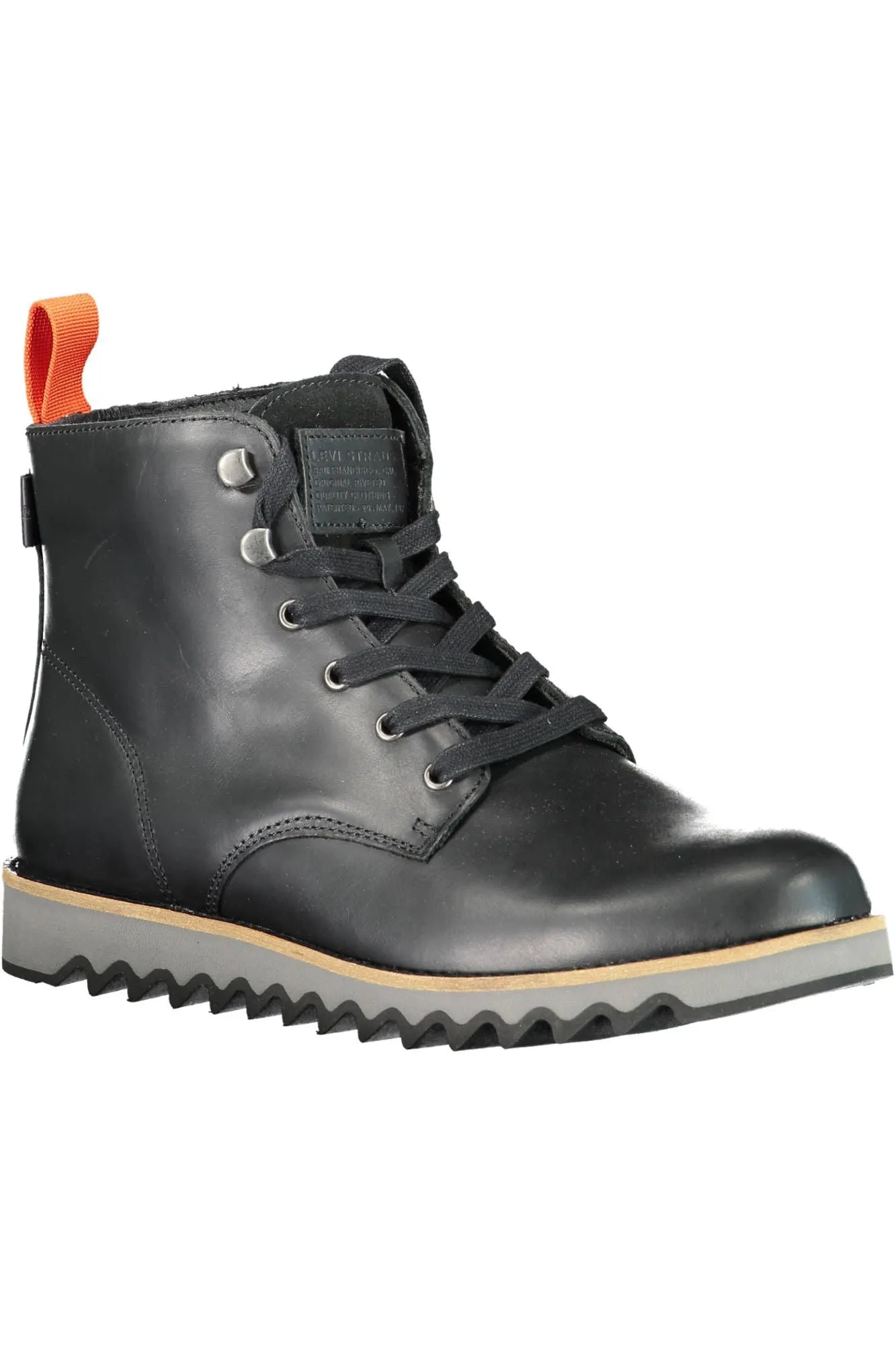 Levi's Black Leather Men Boot