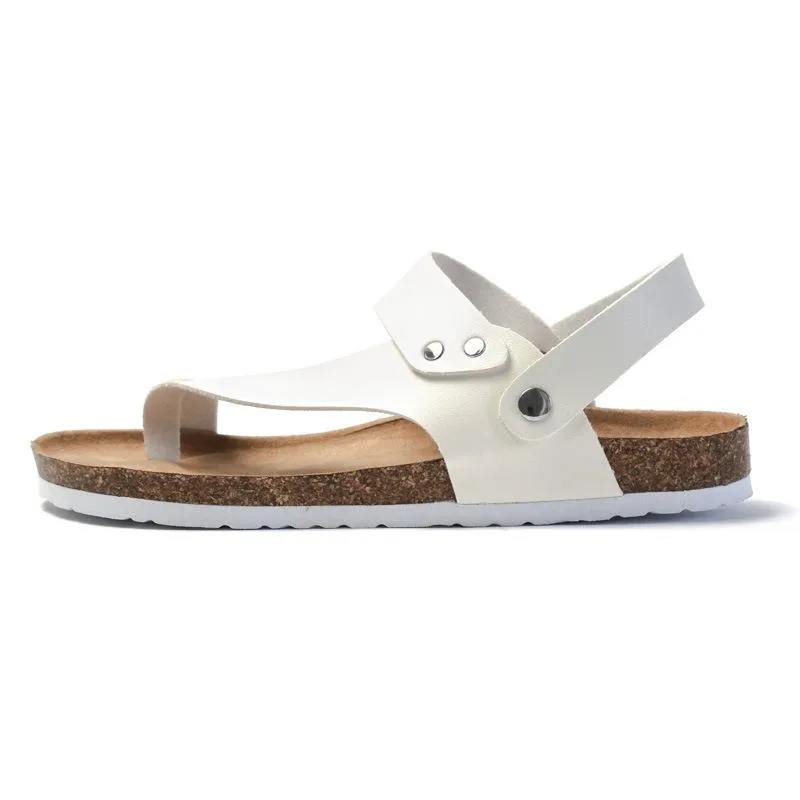 Men's Trendy Cork Beach Flip-flops 73588101YM