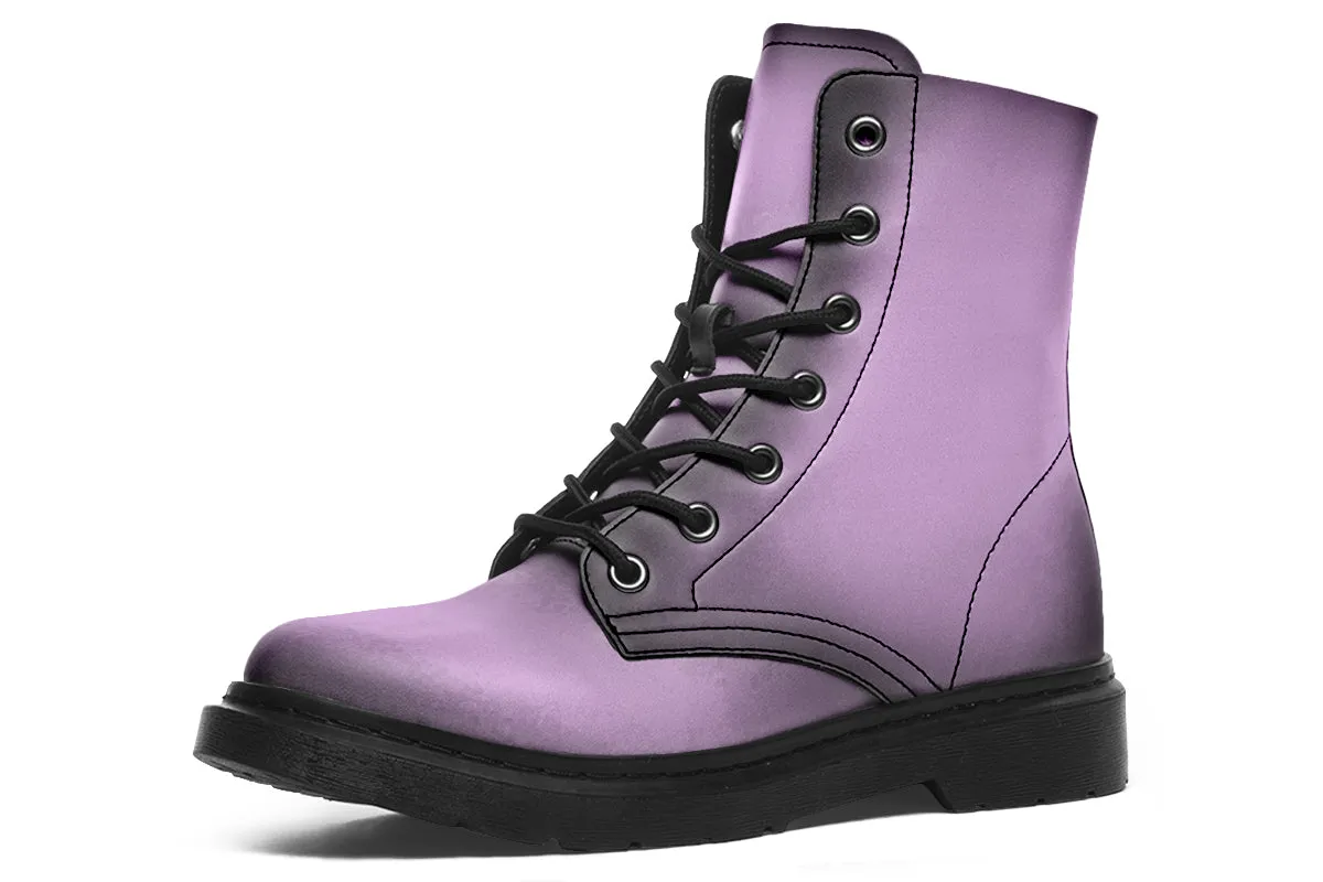 Mystic Dusk Boots - Vegan Leather Doc-Style Boots with Durable Stitched on Soles