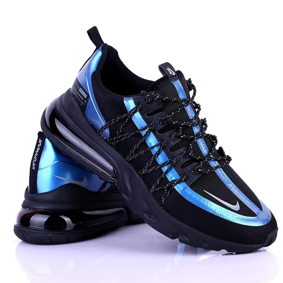 NK Run Utility  360 Degree Blue Reflectivity Black Sneakers Designed