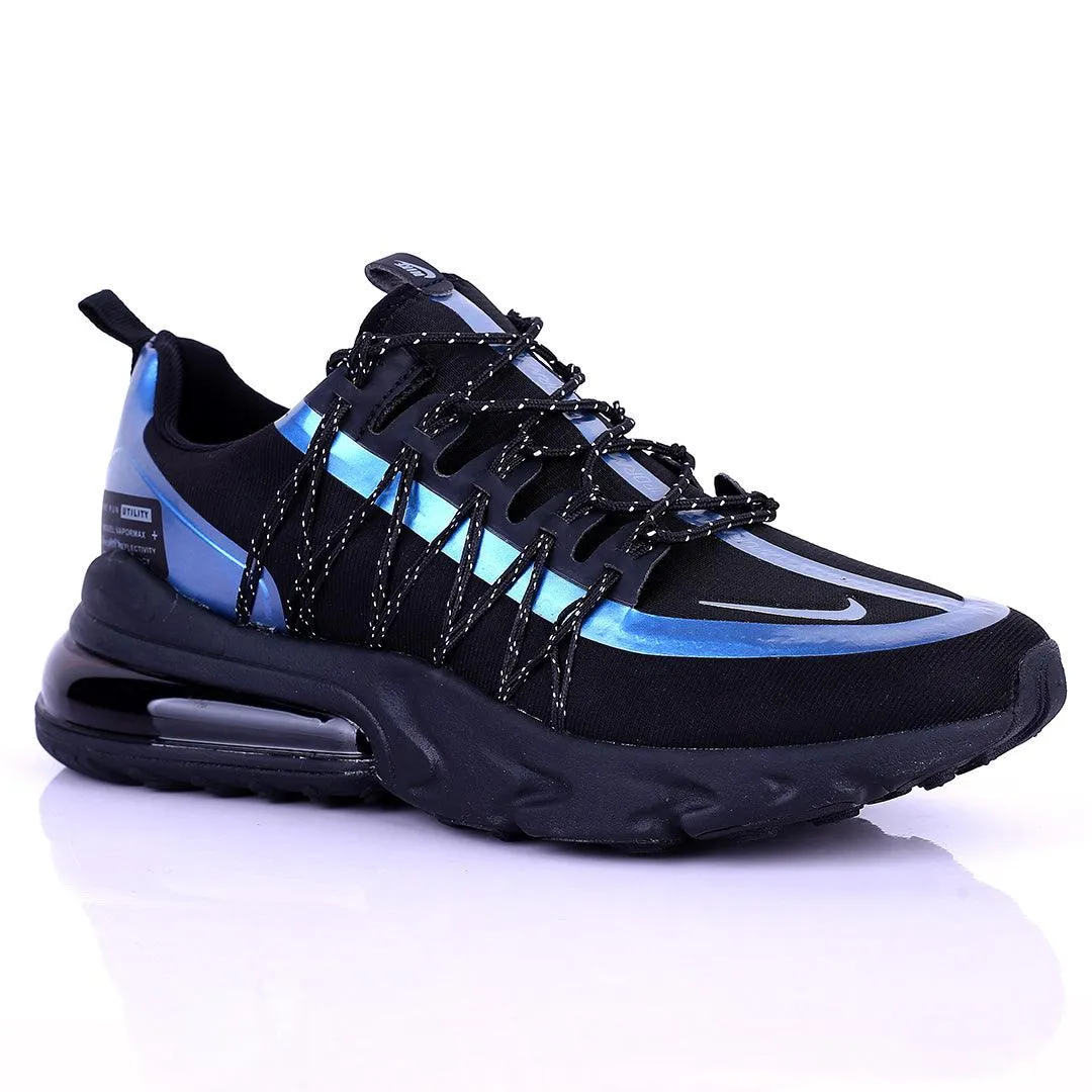 NK Run Utility  360 Degree Blue Reflectivity Black Sneakers Designed