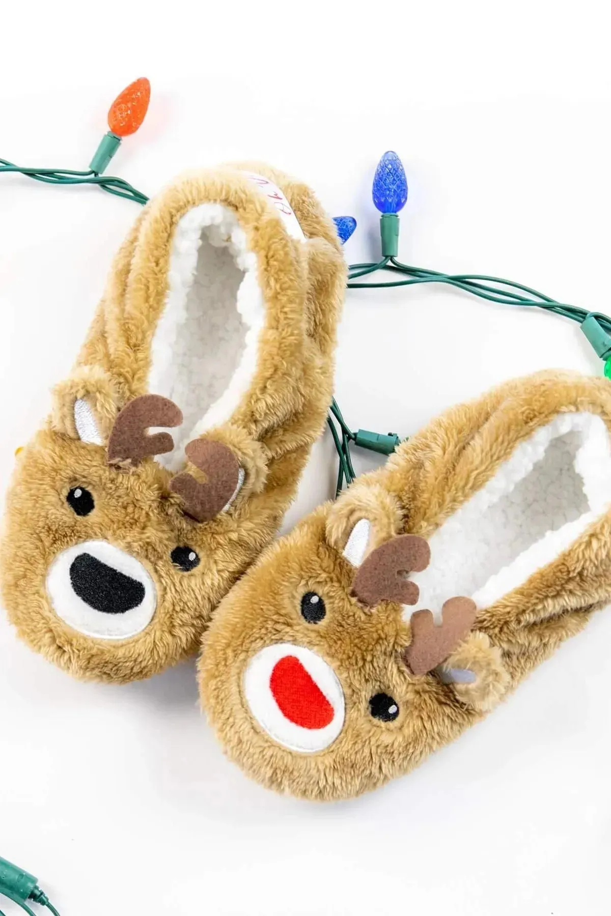 Oh, Deer Christmas Reindeer Footsies