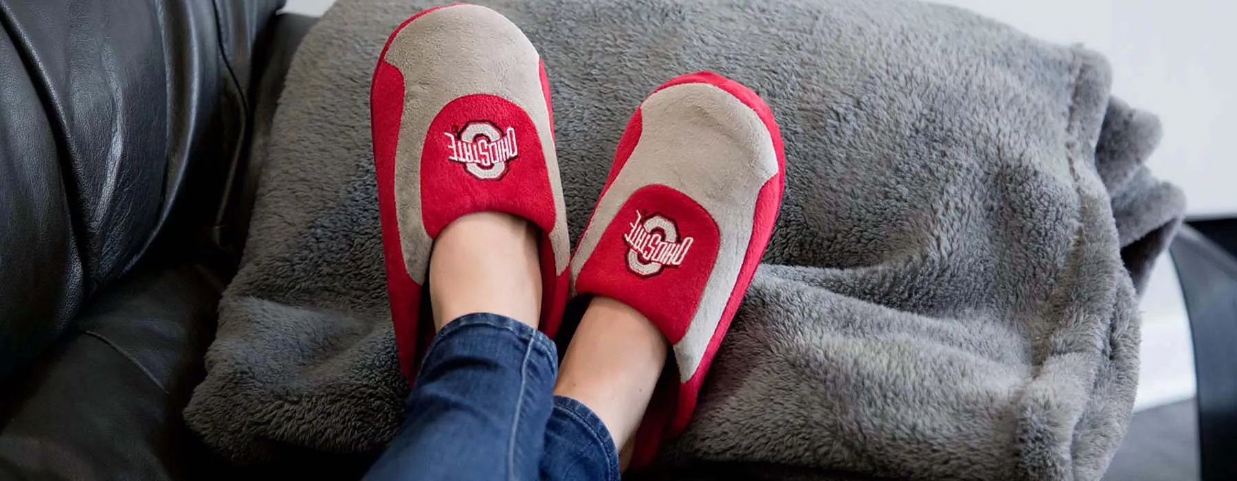 Ohio State Buckeyes Low Pro Indoor House Slippers