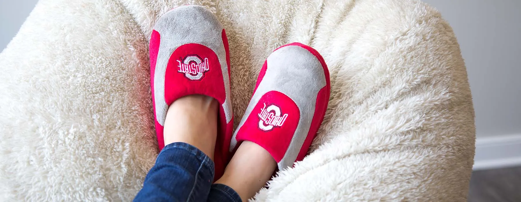 Ohio State Buckeyes Low Pro Indoor House Slippers