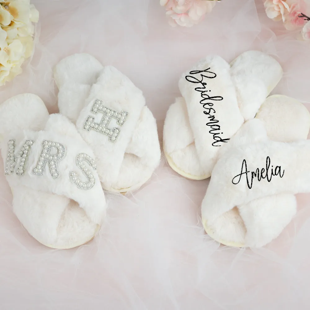 Personalized Bridal Slippers