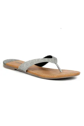 SOLES Trendy Metallic Flat Sandals