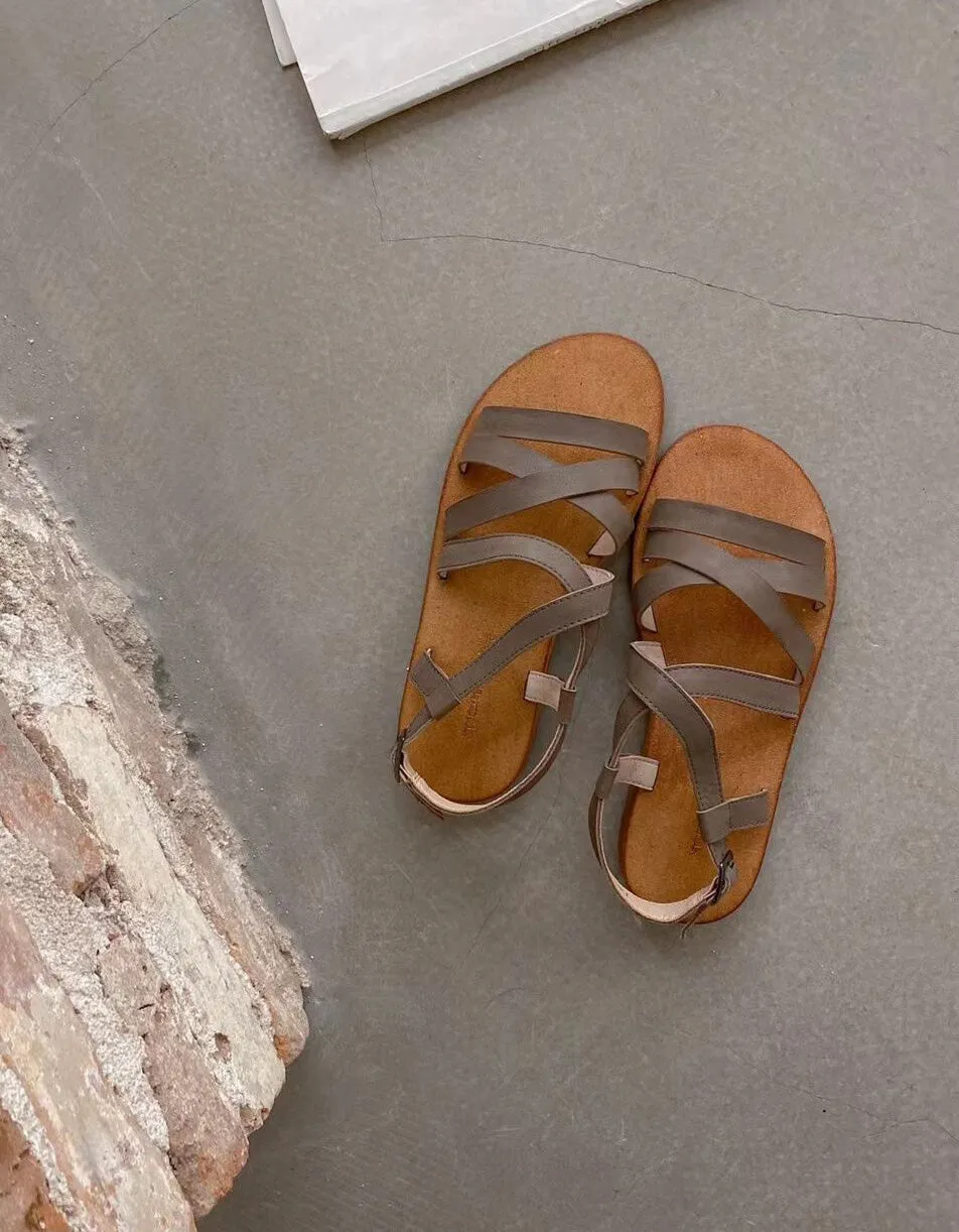 Summer Comfortable Soft Leather Strappy Sandals