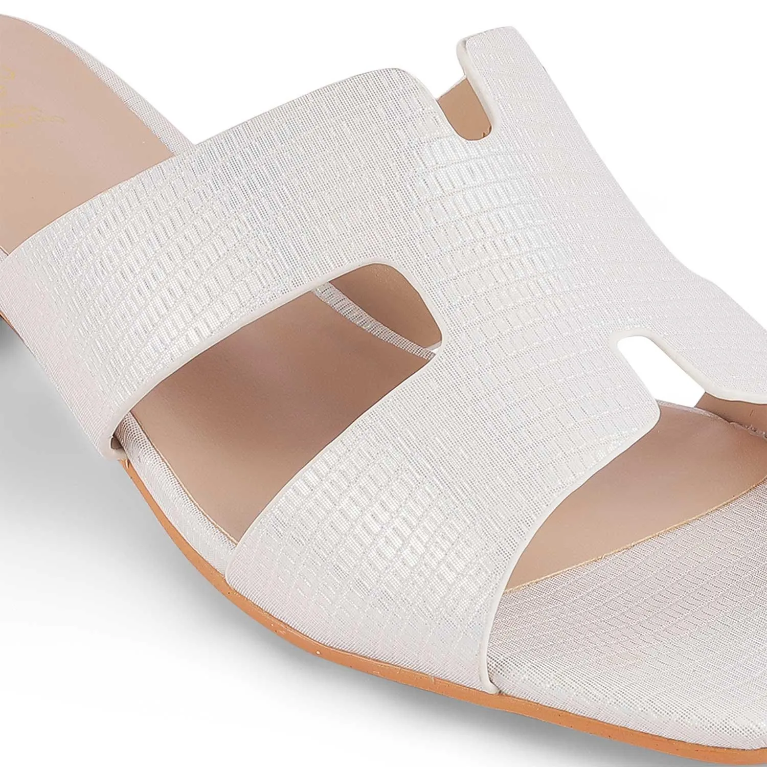 Tresmode Incredible White Women's Dress Block Heel Sandals