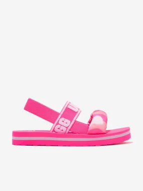 UGG Girls Zuma Sling Camopop Sandals in Pink