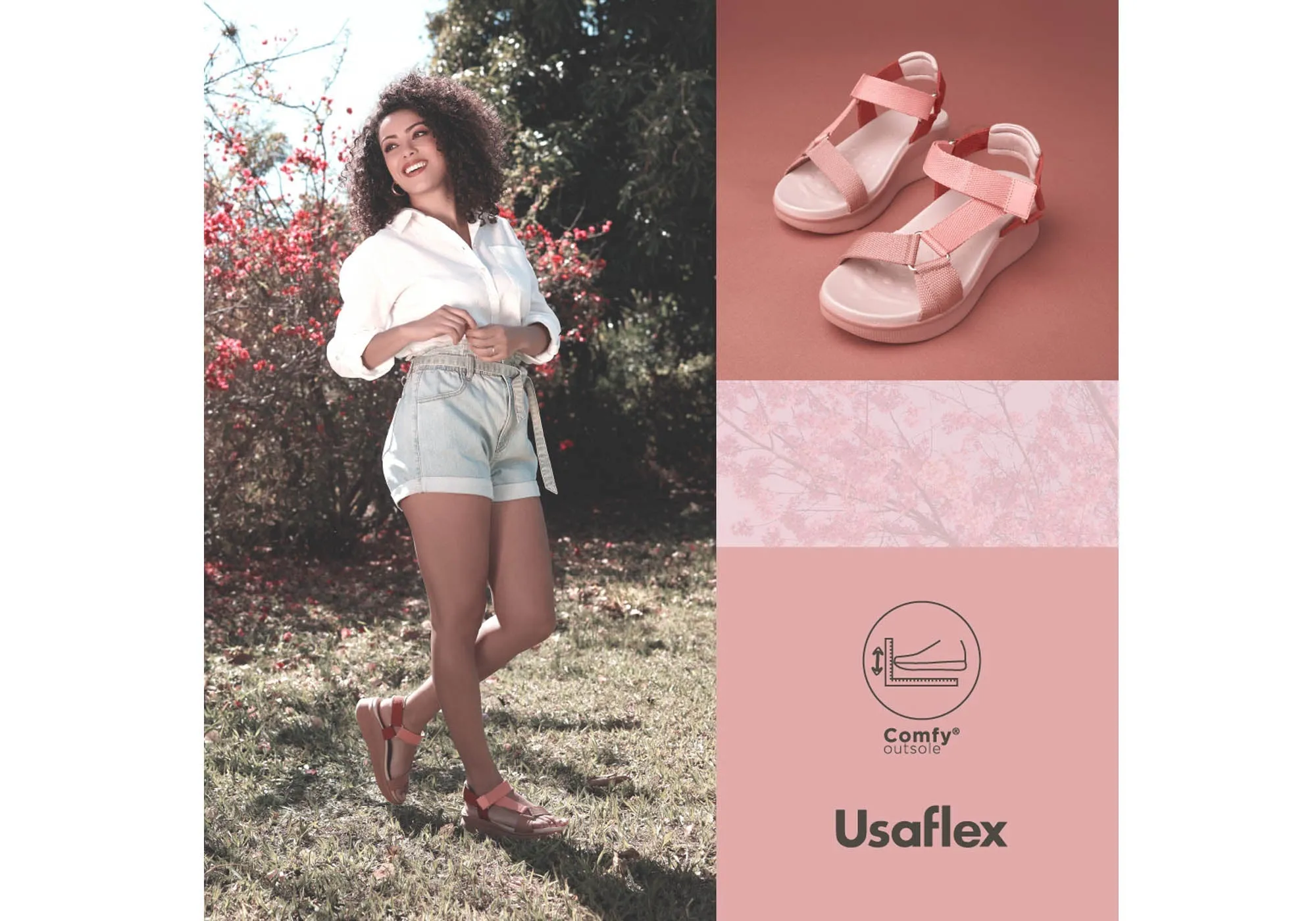 Usaflex Reece Womens Comfortable Sandals Made In Brazil