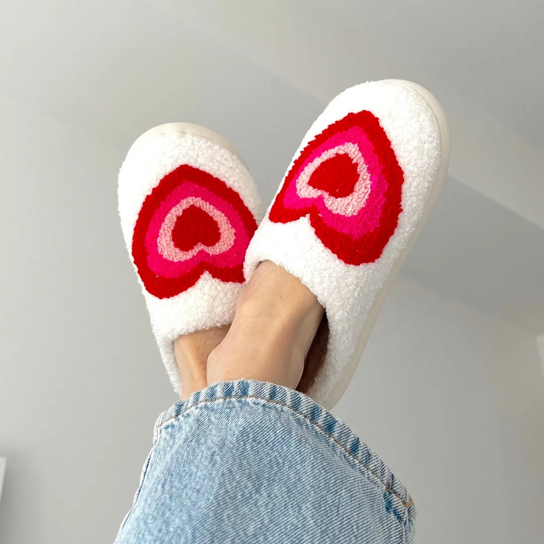 Vintage Heart Slippers