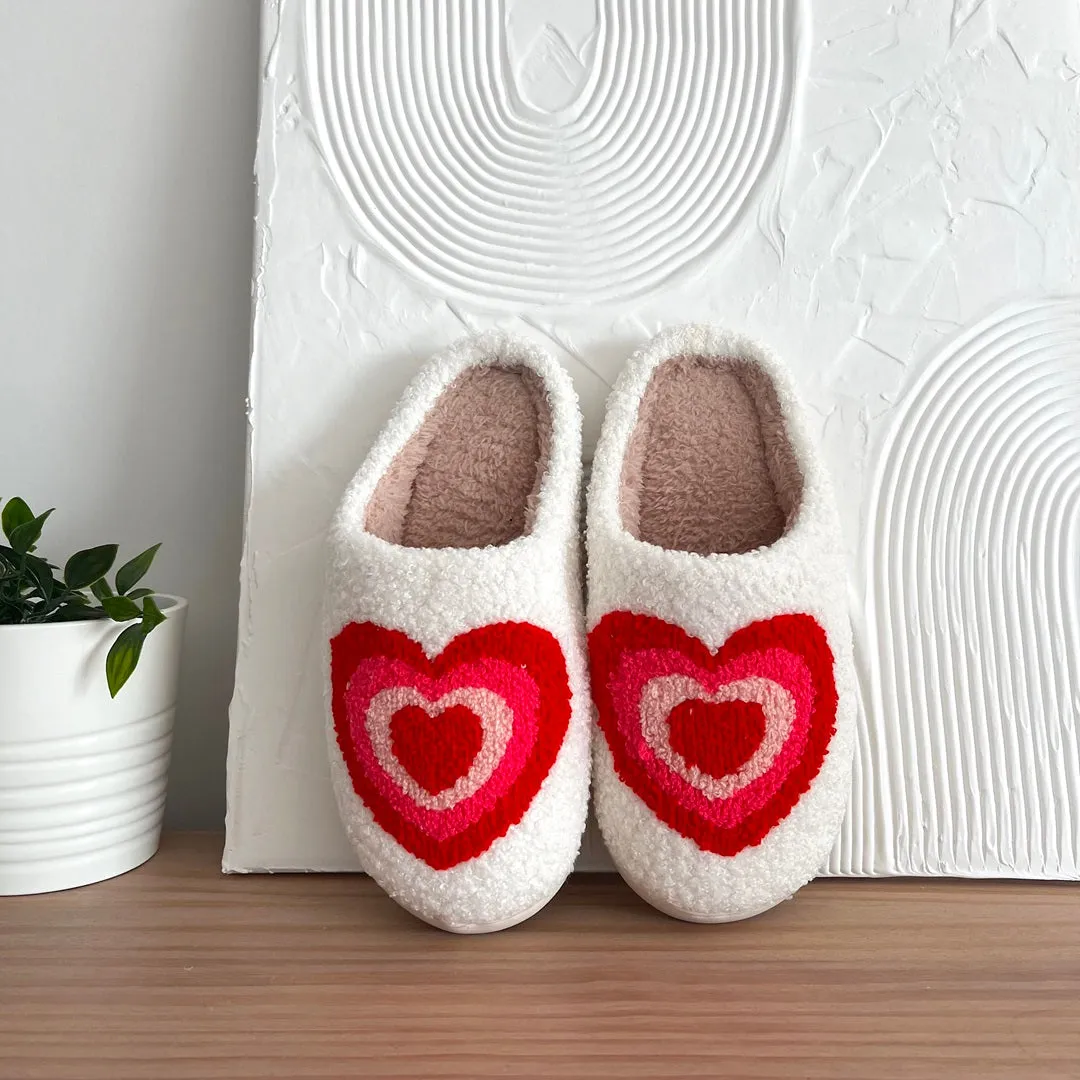 Vintage Heart Slippers