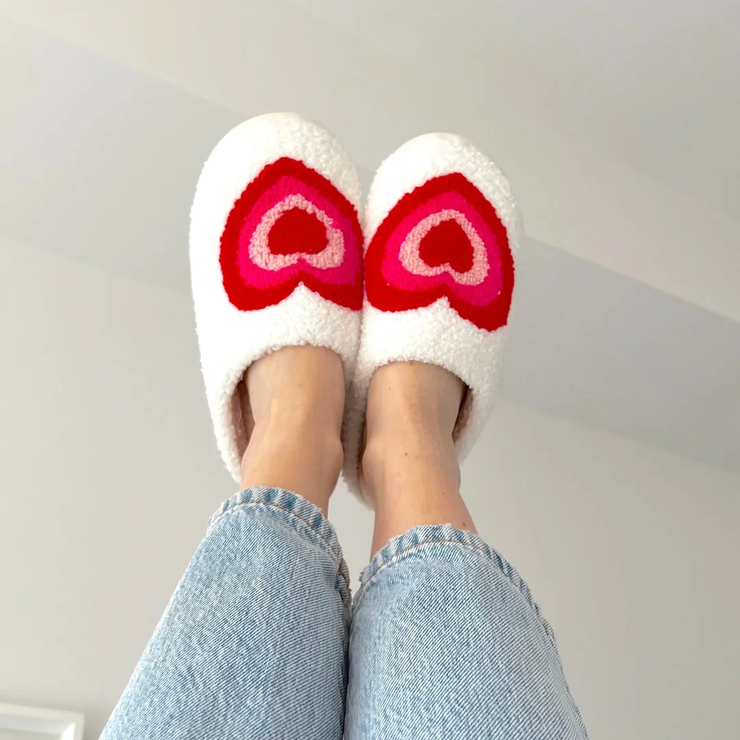 Vintage Heart Slippers