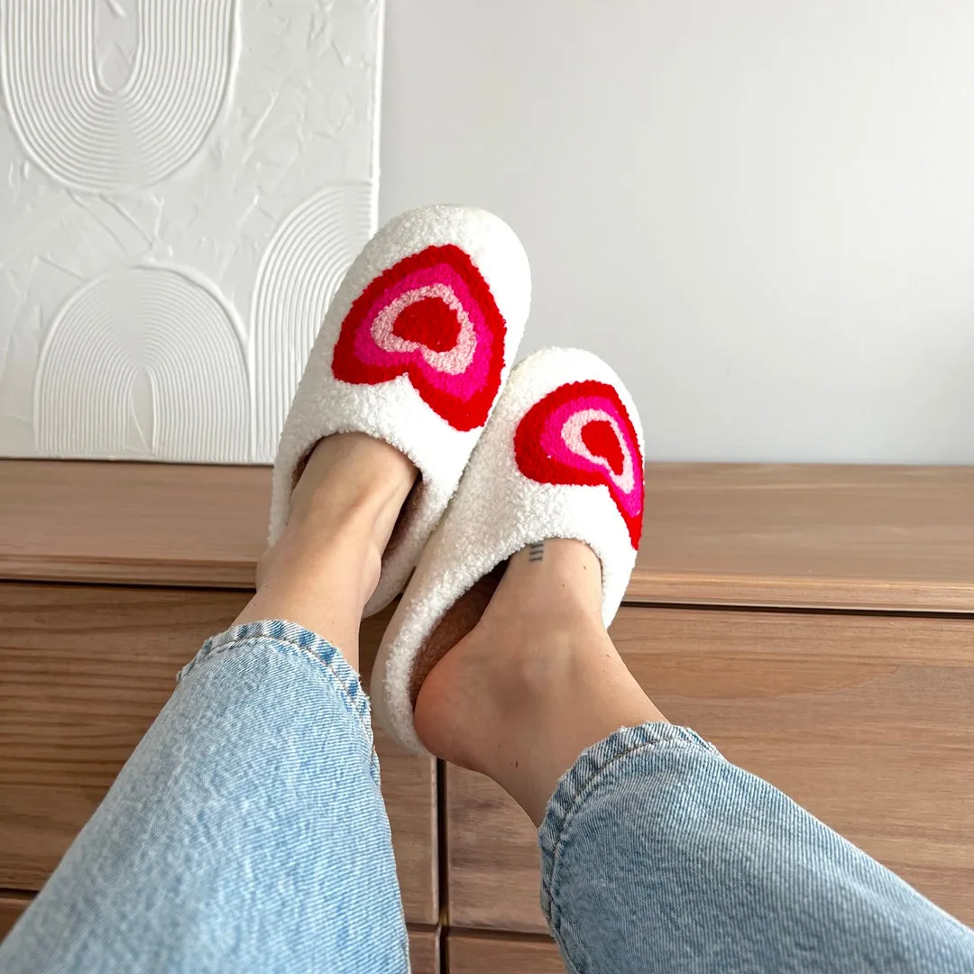 Vintage Heart Slippers