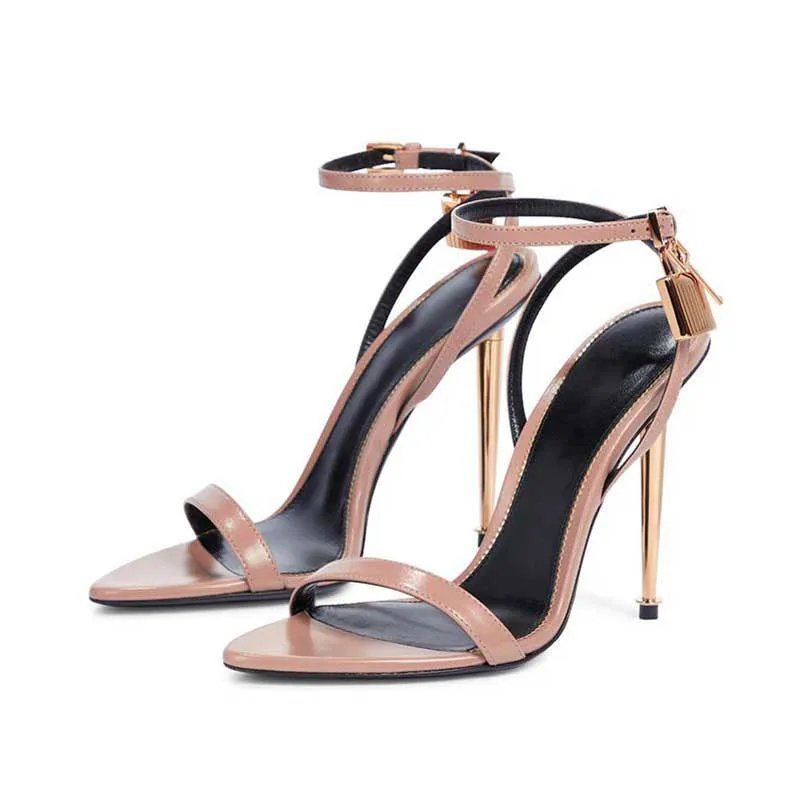 Women's Ankle Strap Shoes High Heeled Summer Sandals